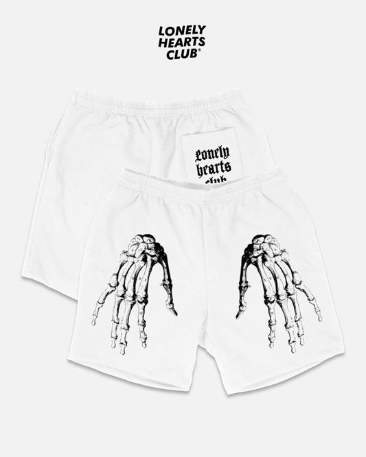 Lonely Hearts Skeleton Hands Premium Sweatshorts