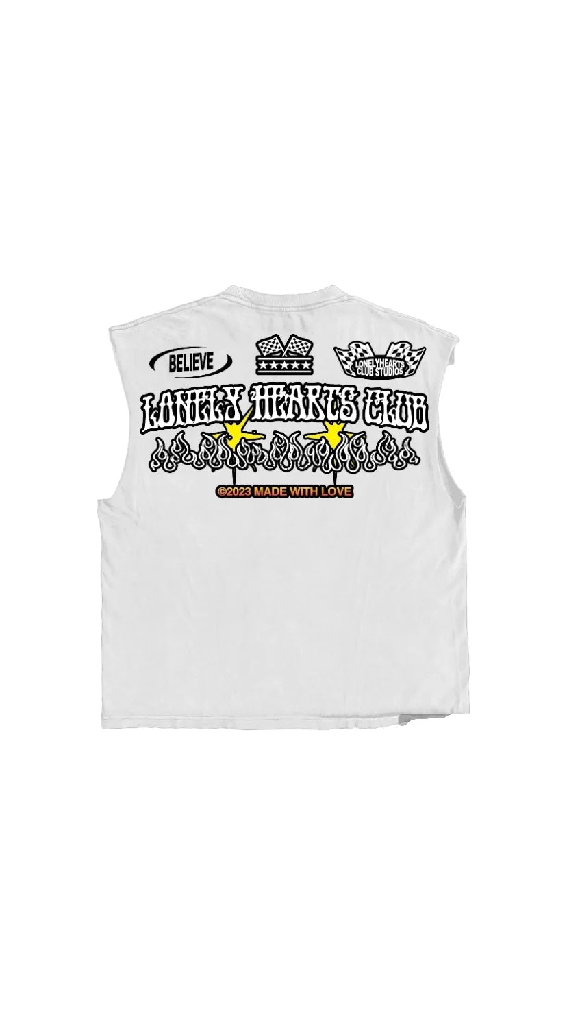 Lonely Hearts Club The Future Is Yours Sleeveless T-shirt (Off White)