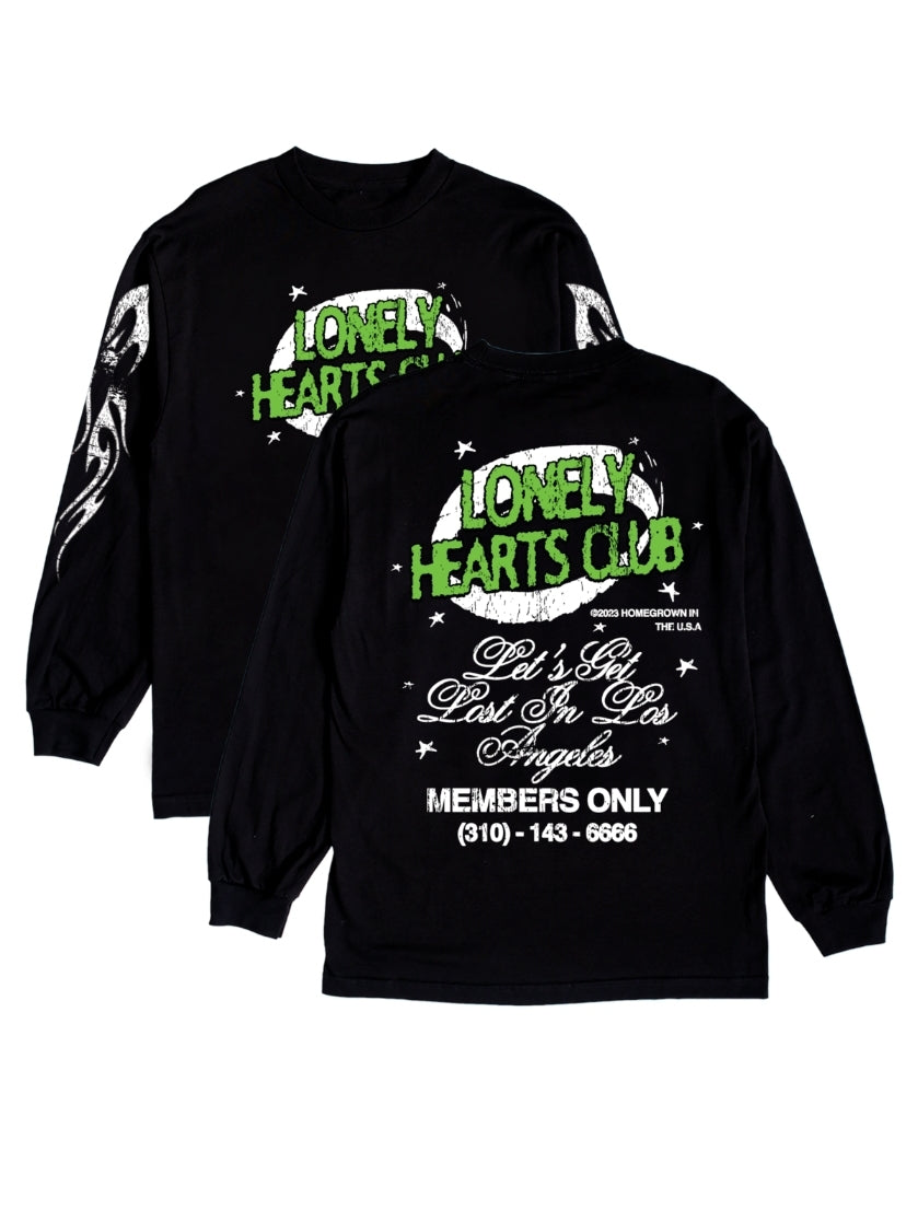 Lonely Hearts Club Lost In Los Angeles Long Sleeve (Black)