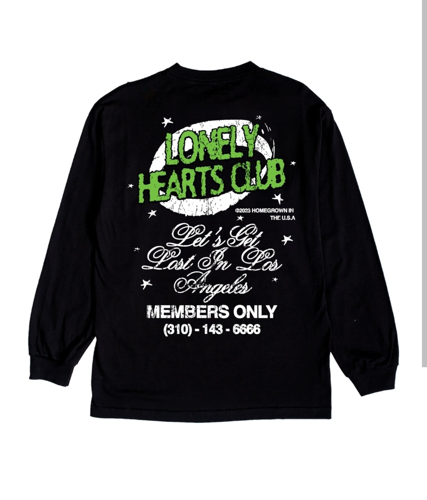 Lonely Hearts Club Lost In Los Angeles Long Sleeve (Black)