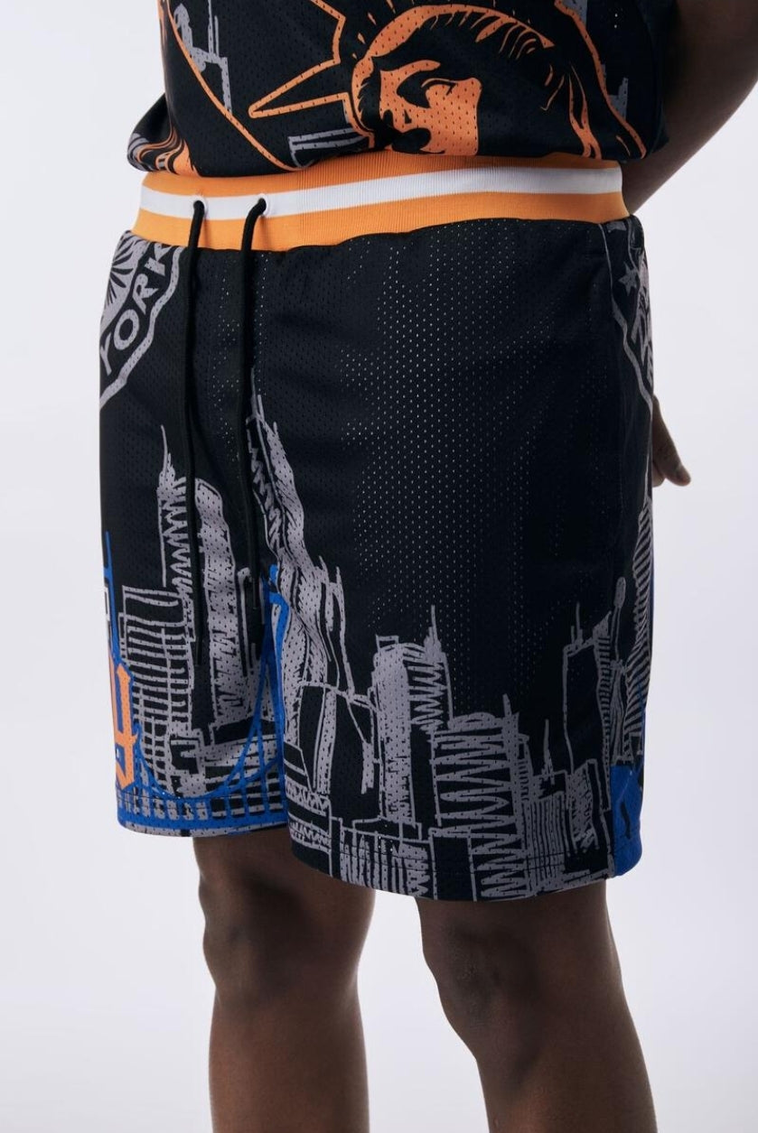 Rebel Minds New York Mesh Shorts (Orange)