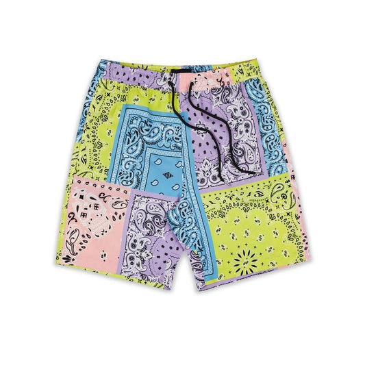 Reason Bandana Multi Paisley Swim Shorts