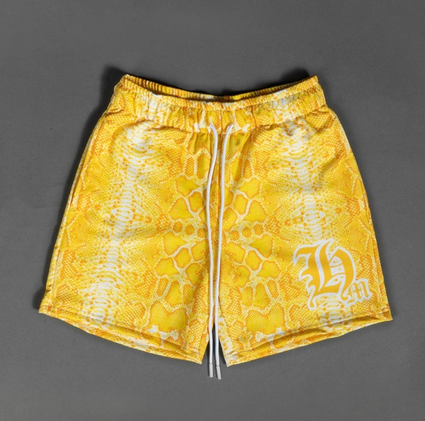 Hasta Muerte Yellow Snake Skin Mesh
