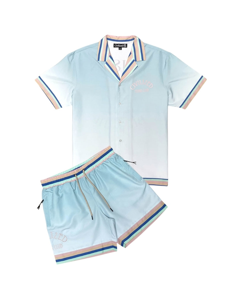Civilized Maison Blanche Tennis Club Set (Sky Blue)
