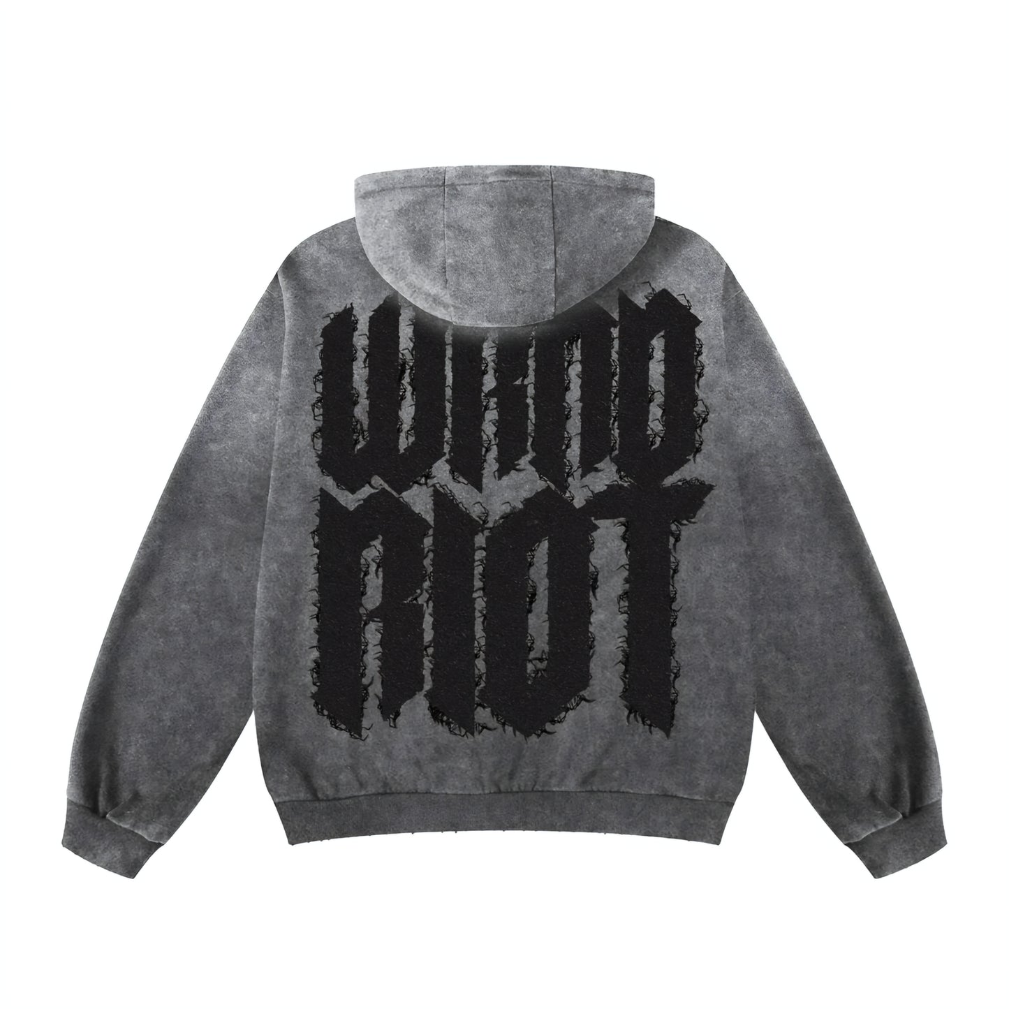 Wknd Riot Glock Patch Distressed Hoodie