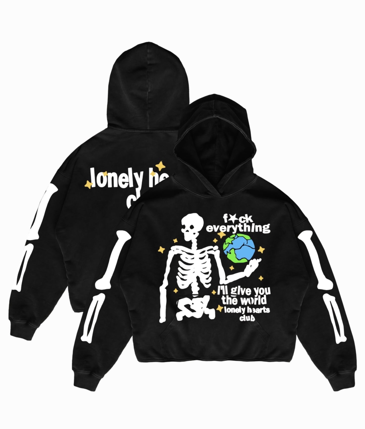 Lonely Hearts Club I'll Give You The World Premium Cropped Hoodie
