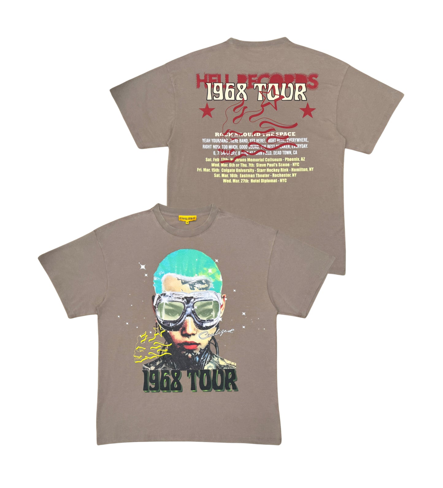 Civilized Hell Records T-shirt (Caribou)