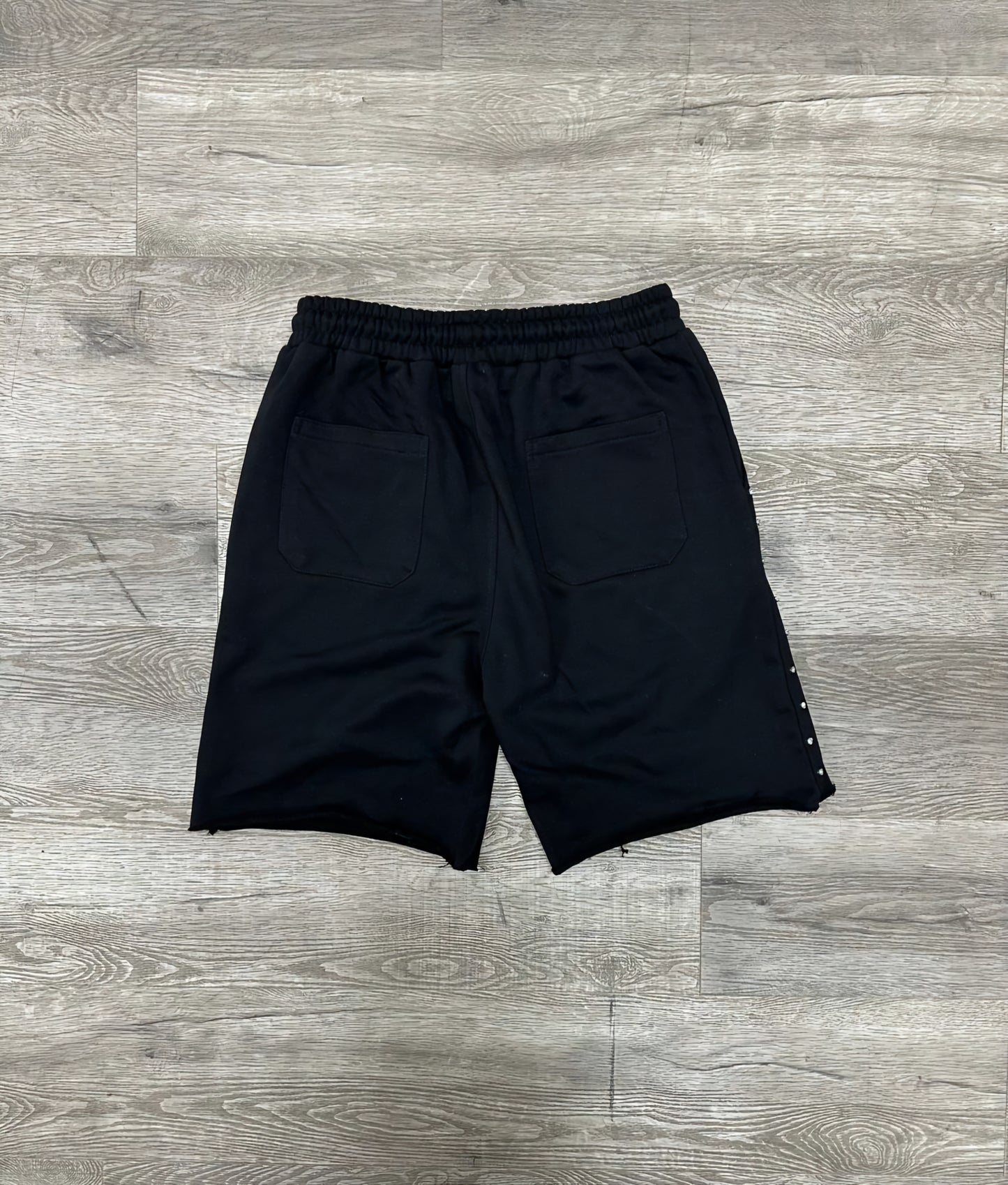 Bkys Rhinestone French Terry Shorts Black