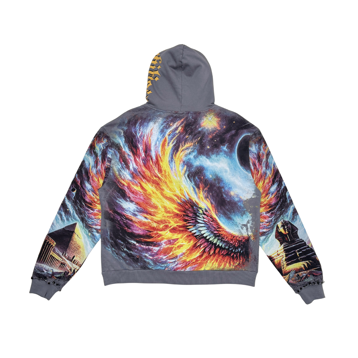 Stray Phoenix Ambitions Rhinestone Full Zip Premium Hoodie