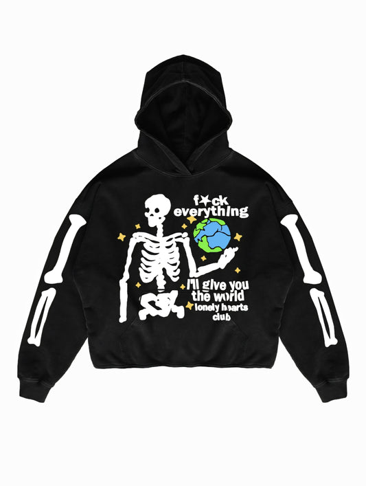 Lonely Hearts Club I'll Give You The World Premium Cropped Hoodie