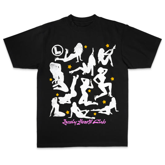 Lonely Hearts Club Silhouettes Premium Cropped T-shirt
