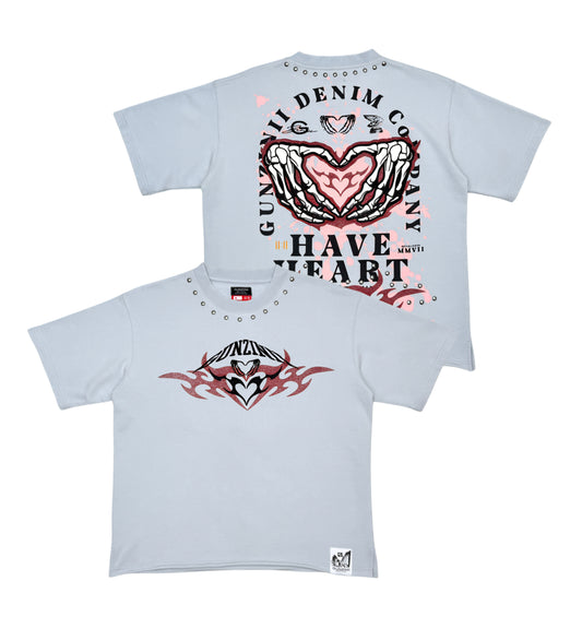 Gunzini Have Heart Cropped T-shirt