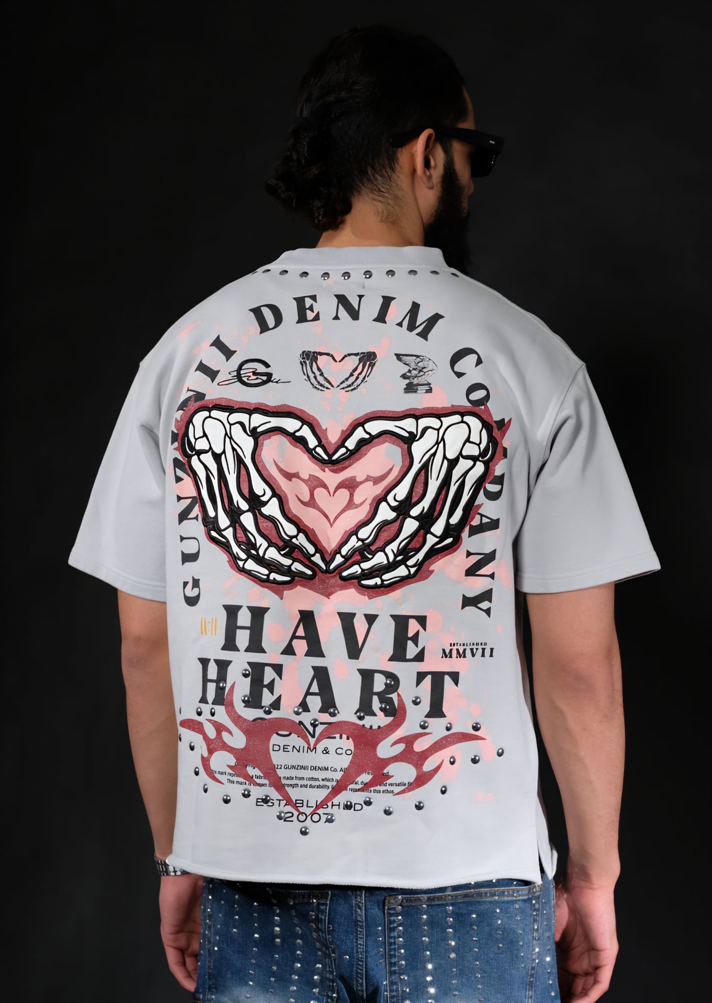 Gunzini Have Heart Cropped T-shirt