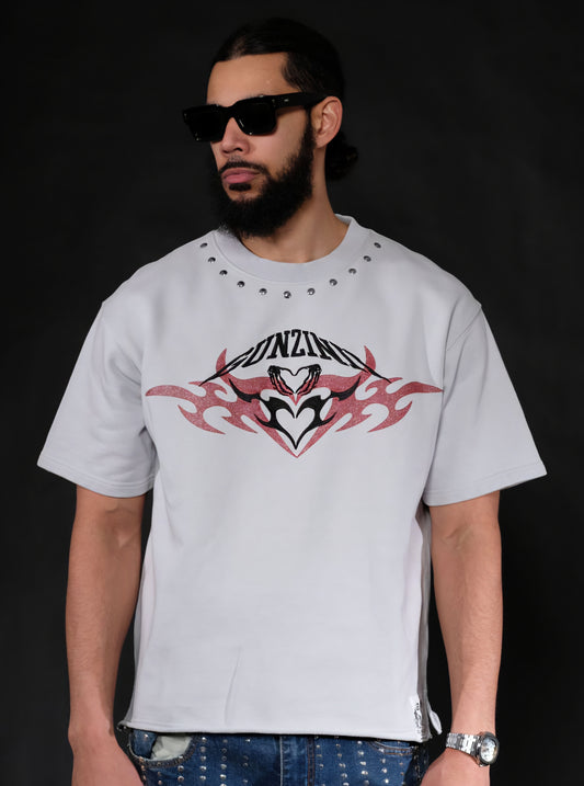 Gunzini Have Heart Cropped T-shirt