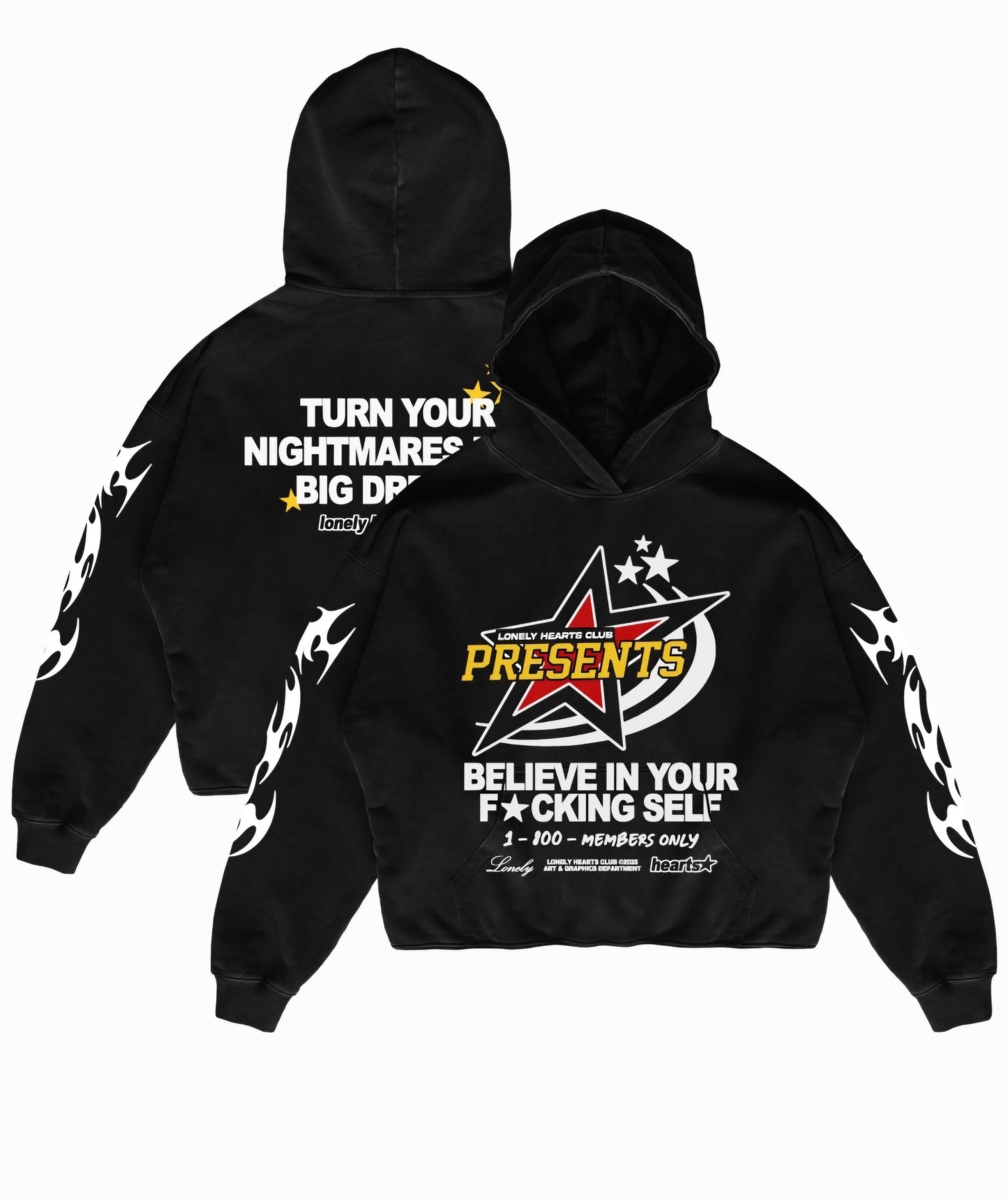 Lonely Hearts Club Believe In Yourself Premium Cropped Hoodie
