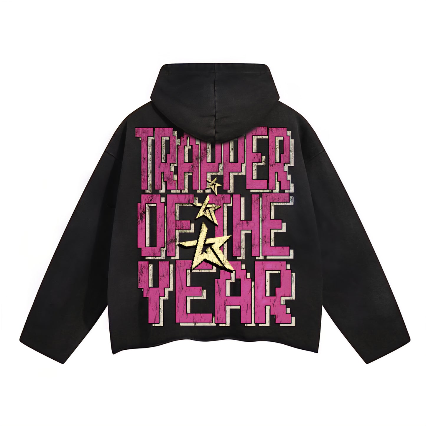 Wknd Riot Trapper Of The Year Cropped Hoodie