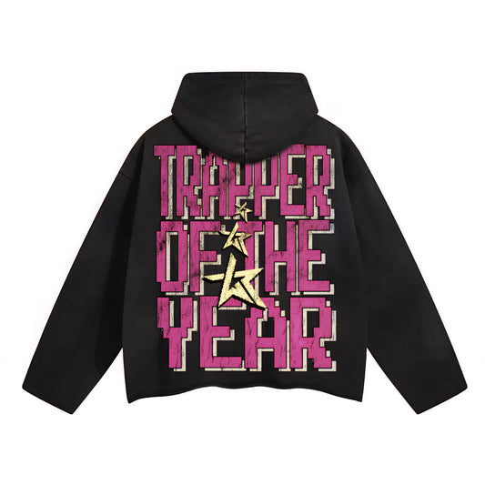 Wknd Riot Trapper Of The Year Cropped Hoodie