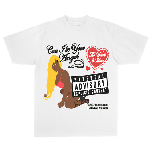 Lonely Hearts Club Can I Be Your Angel Premium Cropped T-shirt