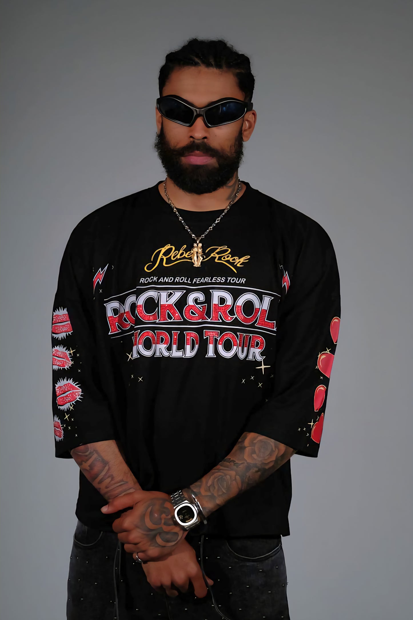 Genuine Rock & Roll Fearless Tour Rhinestone T-shirt