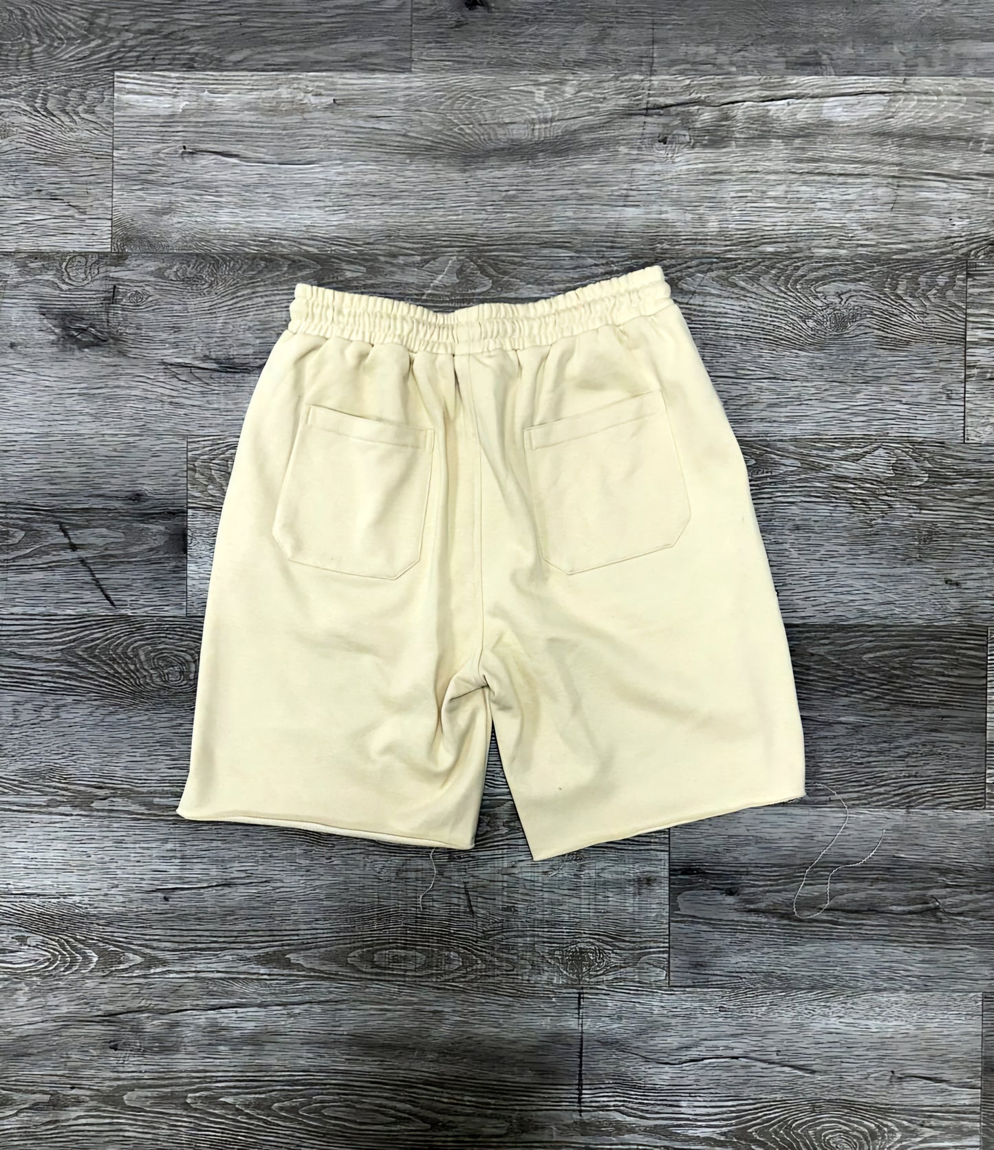 Bkys Rhinestone French Terry Shorts Off White