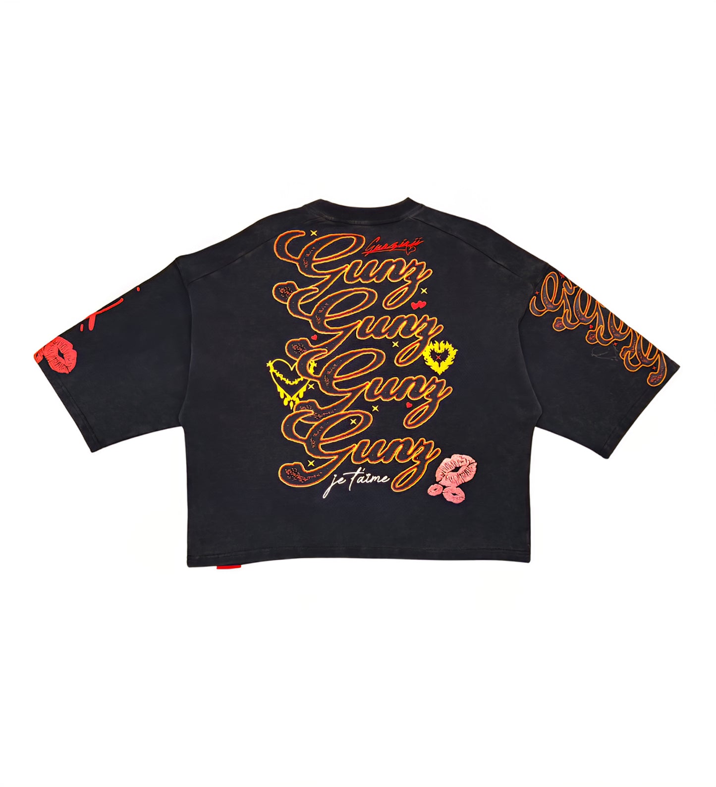 Gunzini Kiss Me Tshirt Cropped T-shirt