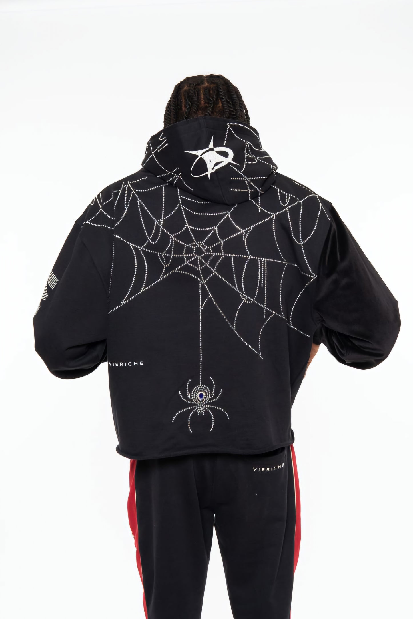 Vie Richie Venom Spider Rhinestone Hoodie