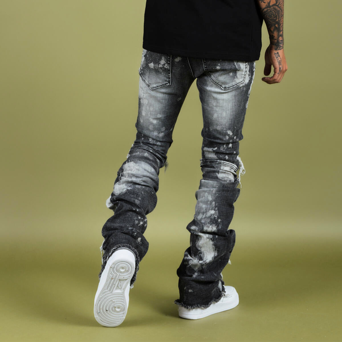 THRT Denim Marble Flare Denim