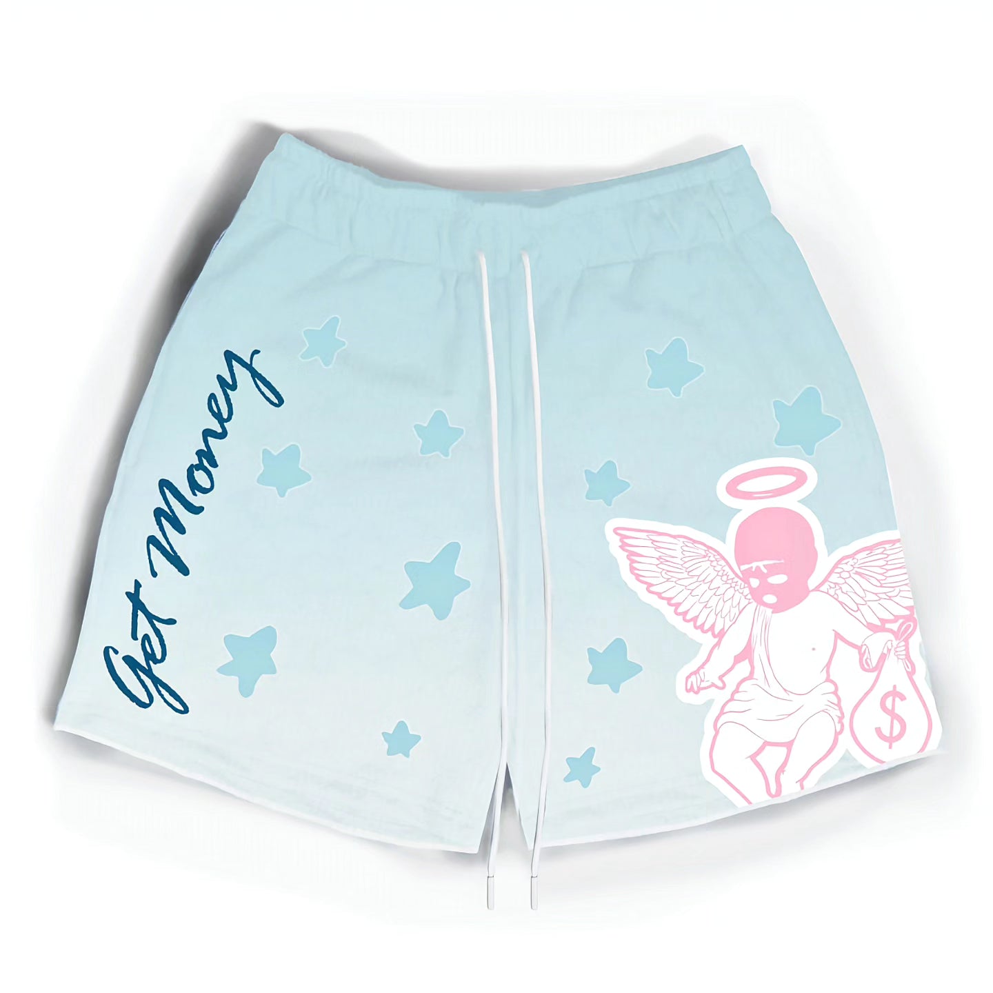 Hasta Muerte Get Money Blue Star Shorts