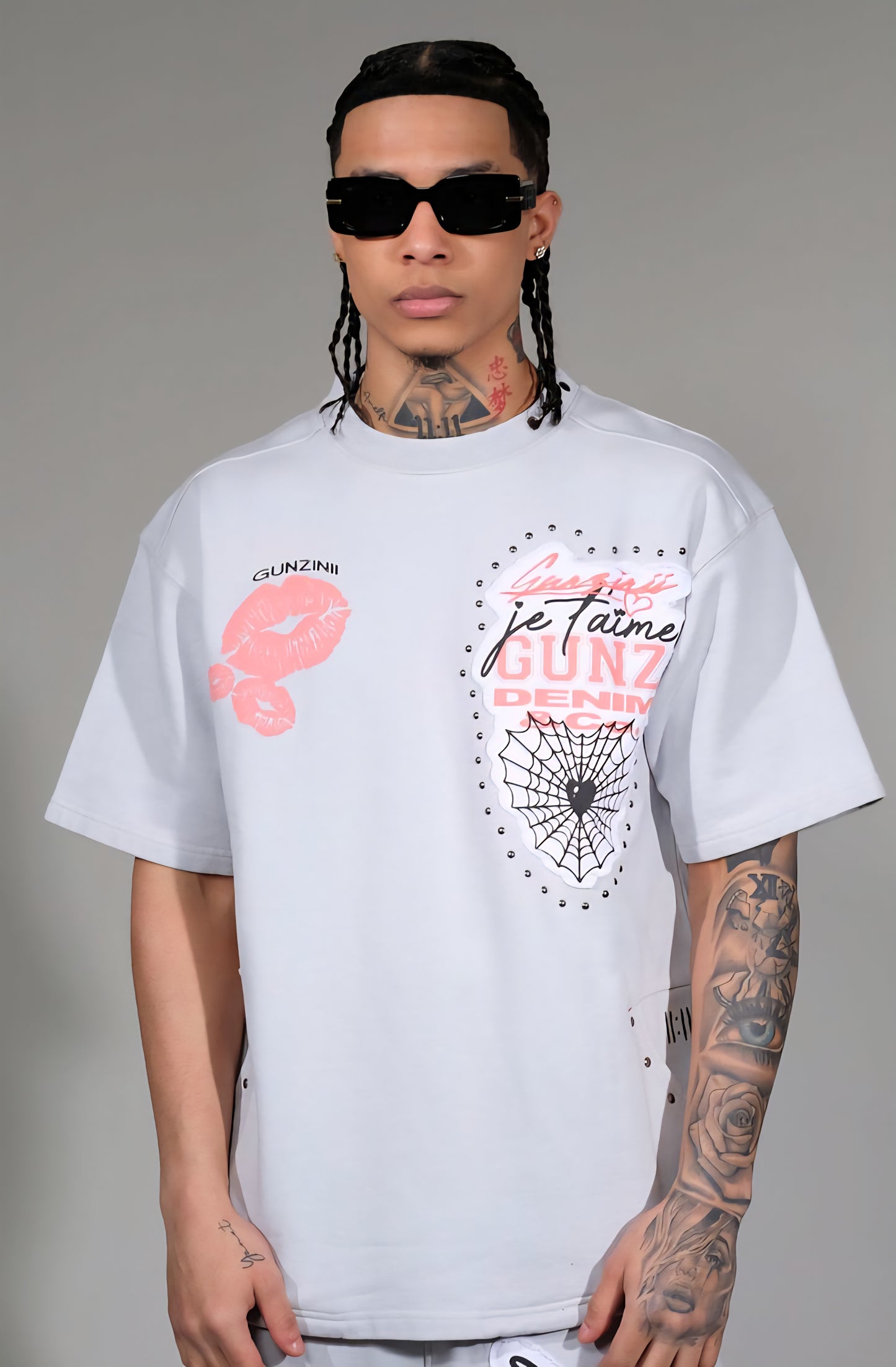Gunzinii Web Of Love T-shirt & Matching Stacked Sweatpants