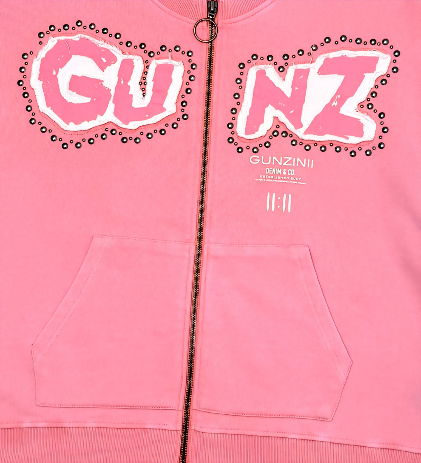 Gunzini Bet On Yourself Full Zip Tshirt Cropped T-shirt & Matching Shorts
