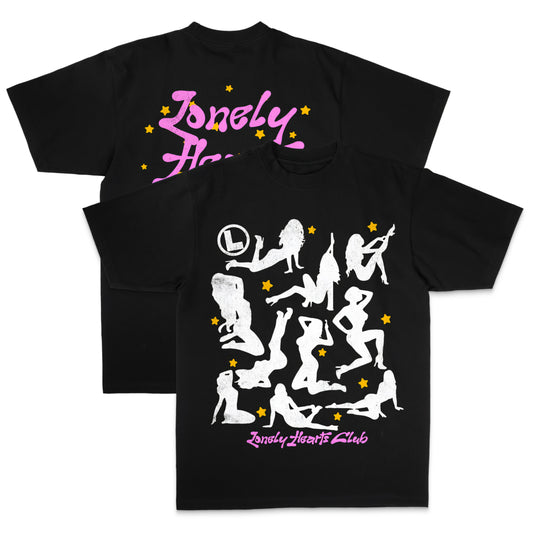 Lonely Hearts Club Silhouettes Premium Cropped T-shirt