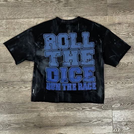 BKYS Roll The Dice Rhinestone Cropped T-shirt (Black)