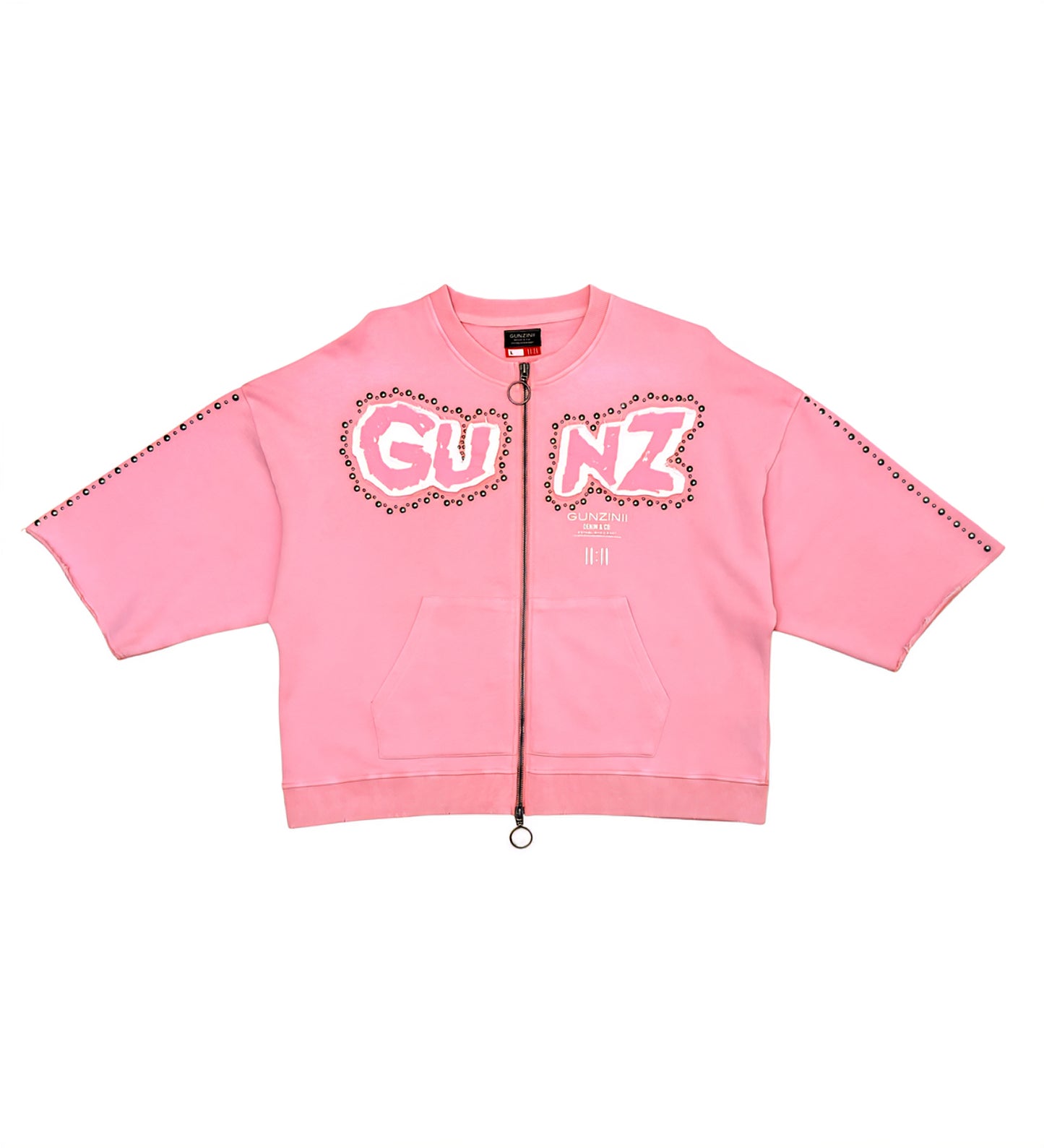 Gunzini Bet On Yourself Full Zip Tshirt Cropped T-shirt & Matching Shorts