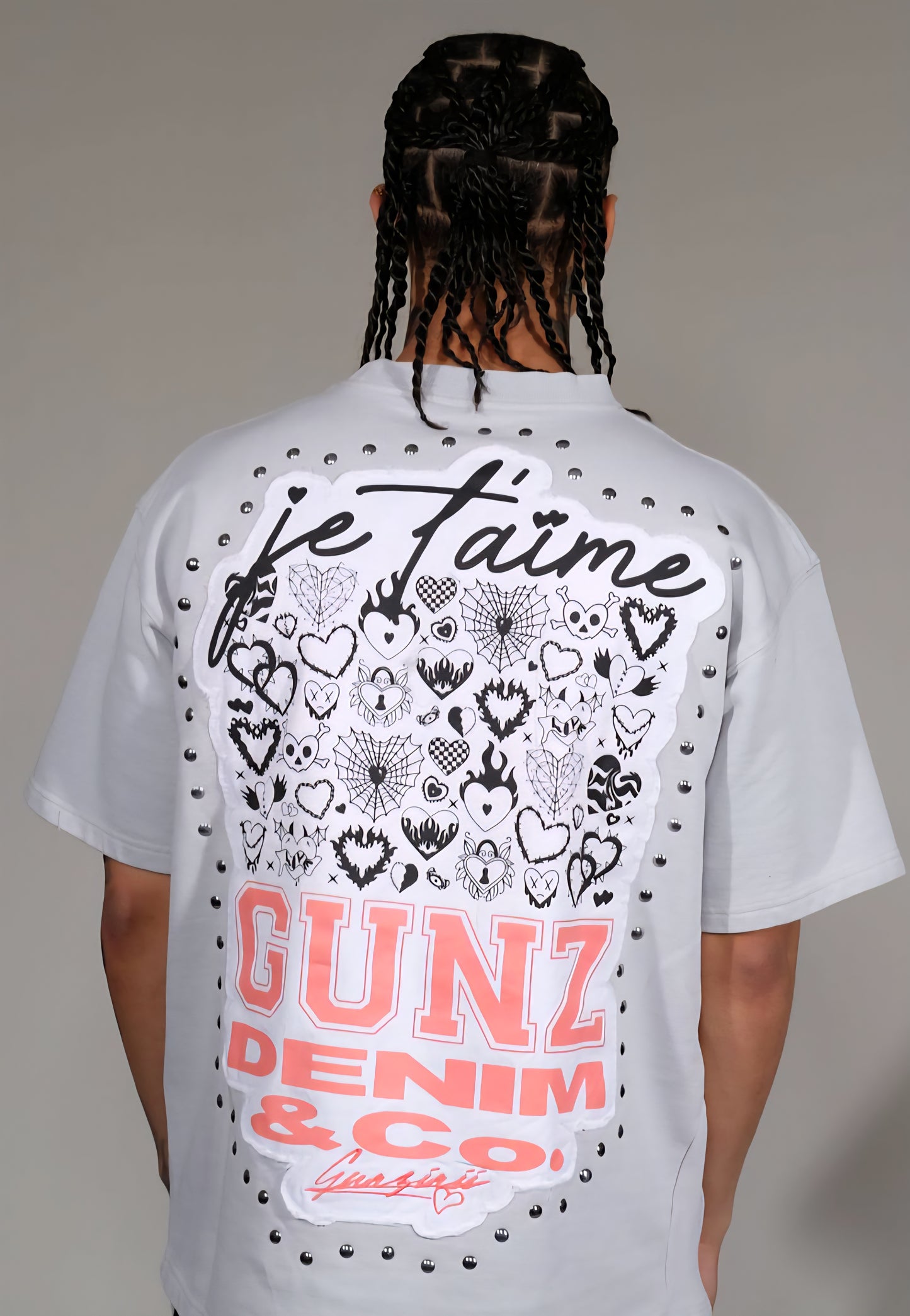 Gunzinii Web Of Love T-shirt & Matching Stacked Sweatpants