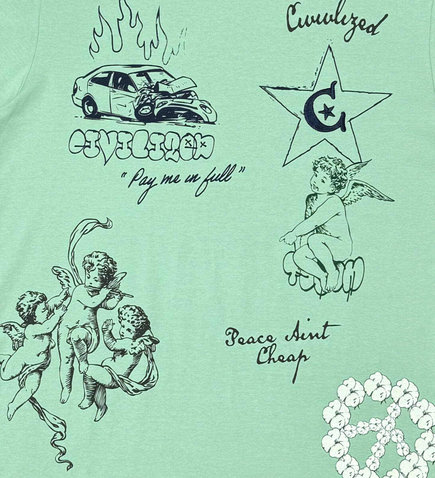 Civilized Graffiti T-shirt & Matching Short Set