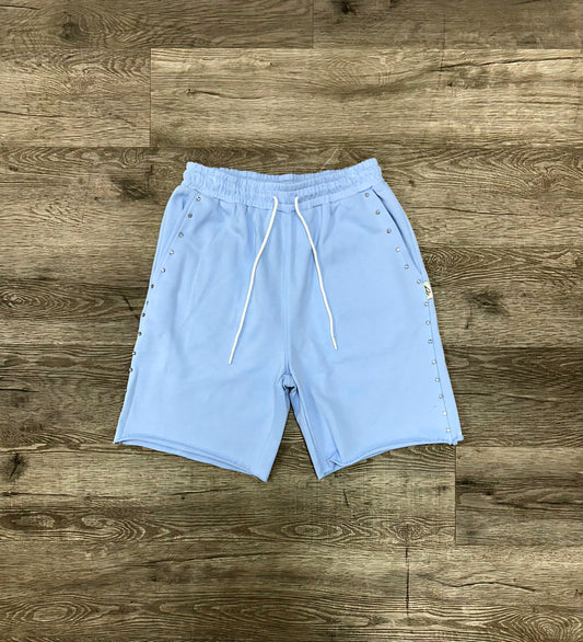 Bkys Rhinestone French Terry Shorts Ice