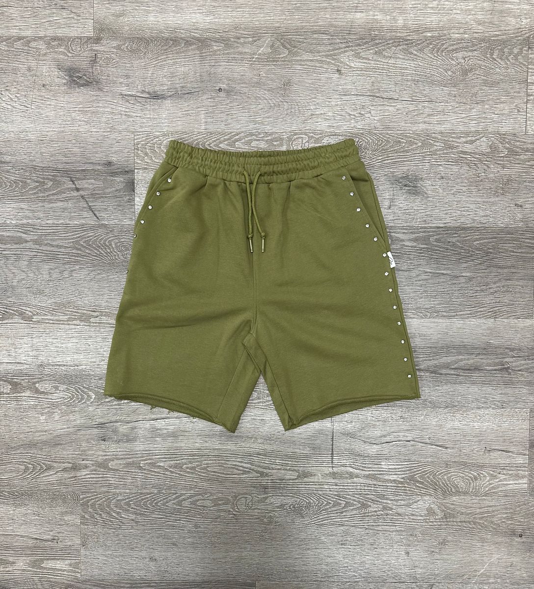 Bkys Rhinestone French Terry Shorts Oak