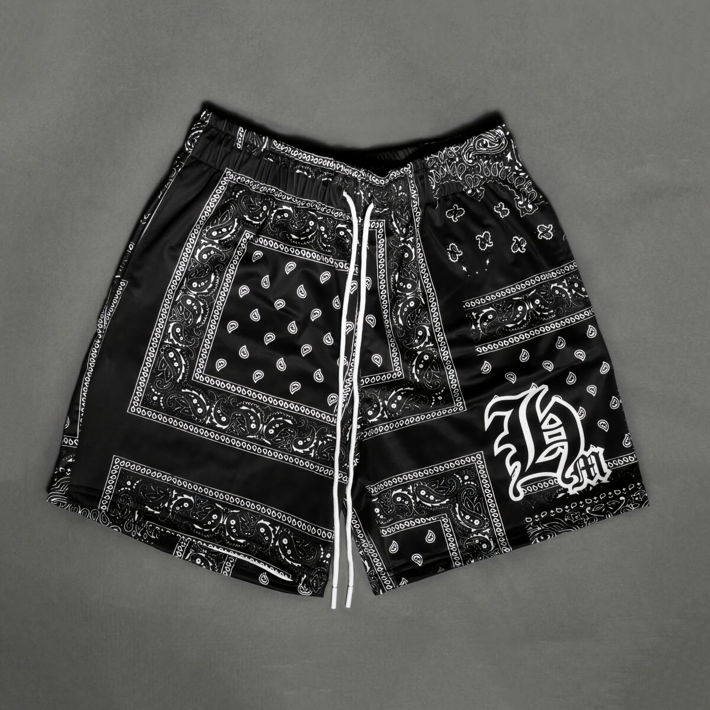 Hasta Muerte Bandana Paisley Shorts (Black)