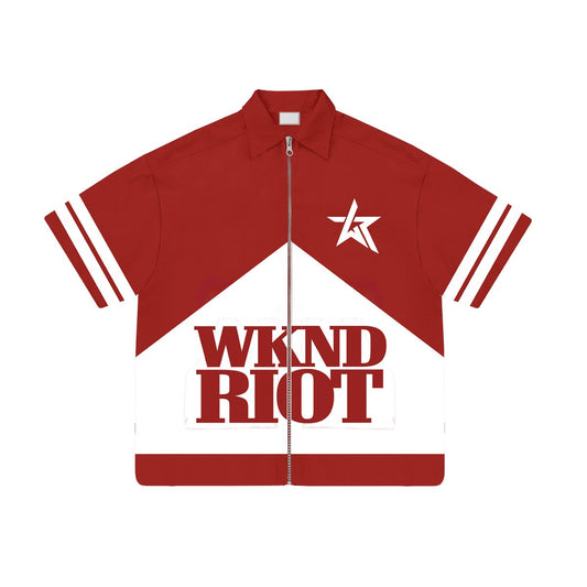 Wknd Riot Marlboro Reds Button Up T-shirt