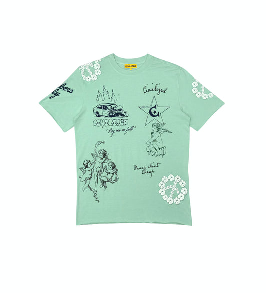 Civilized Graffiti T-shirt & Matching Short Set