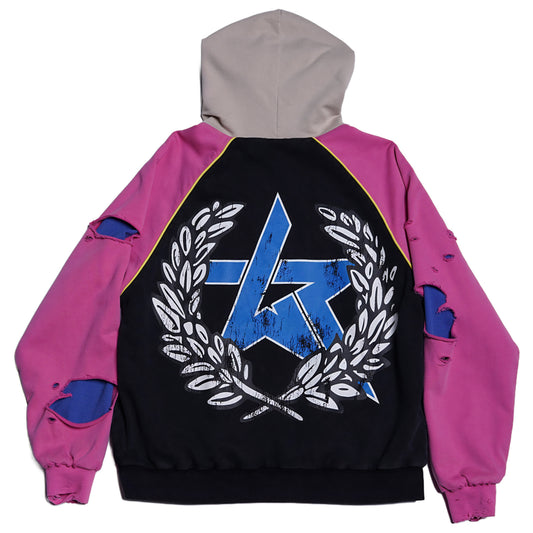 Wknd Riot University Hoodie Wash Pink