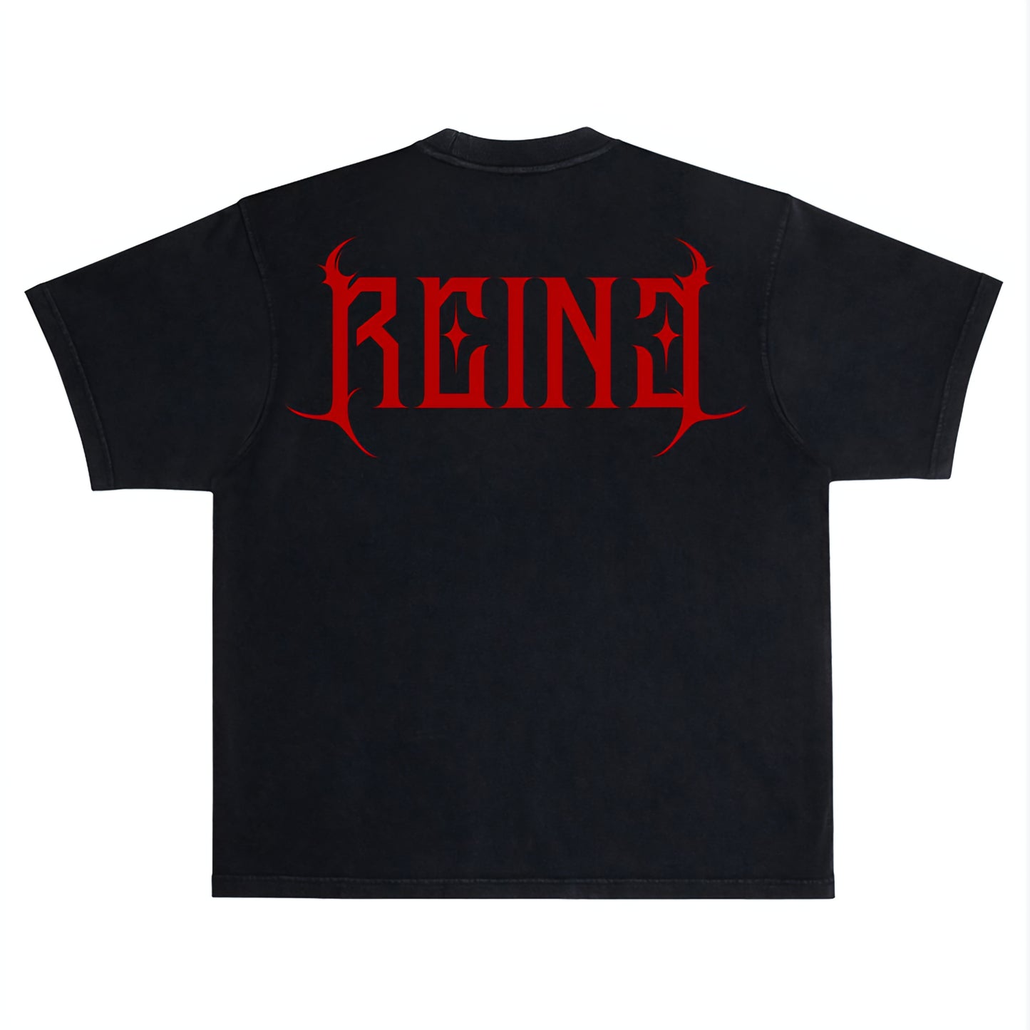 November Reine Razor Luxury Heavyweight T-shirt With Rhinestones