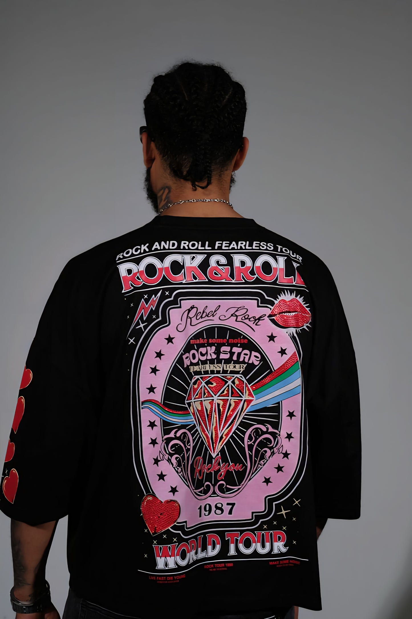 Genuine Rock & Roll Fearless Tour Rhinestone T-shirt