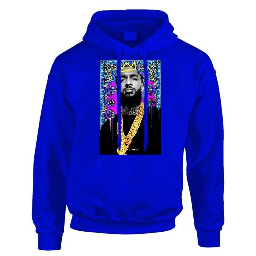 Rmax Nipsey Neigborhood Blue Hoodie