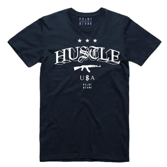 Point Blank Hustle USA T-shirt (Navy)
