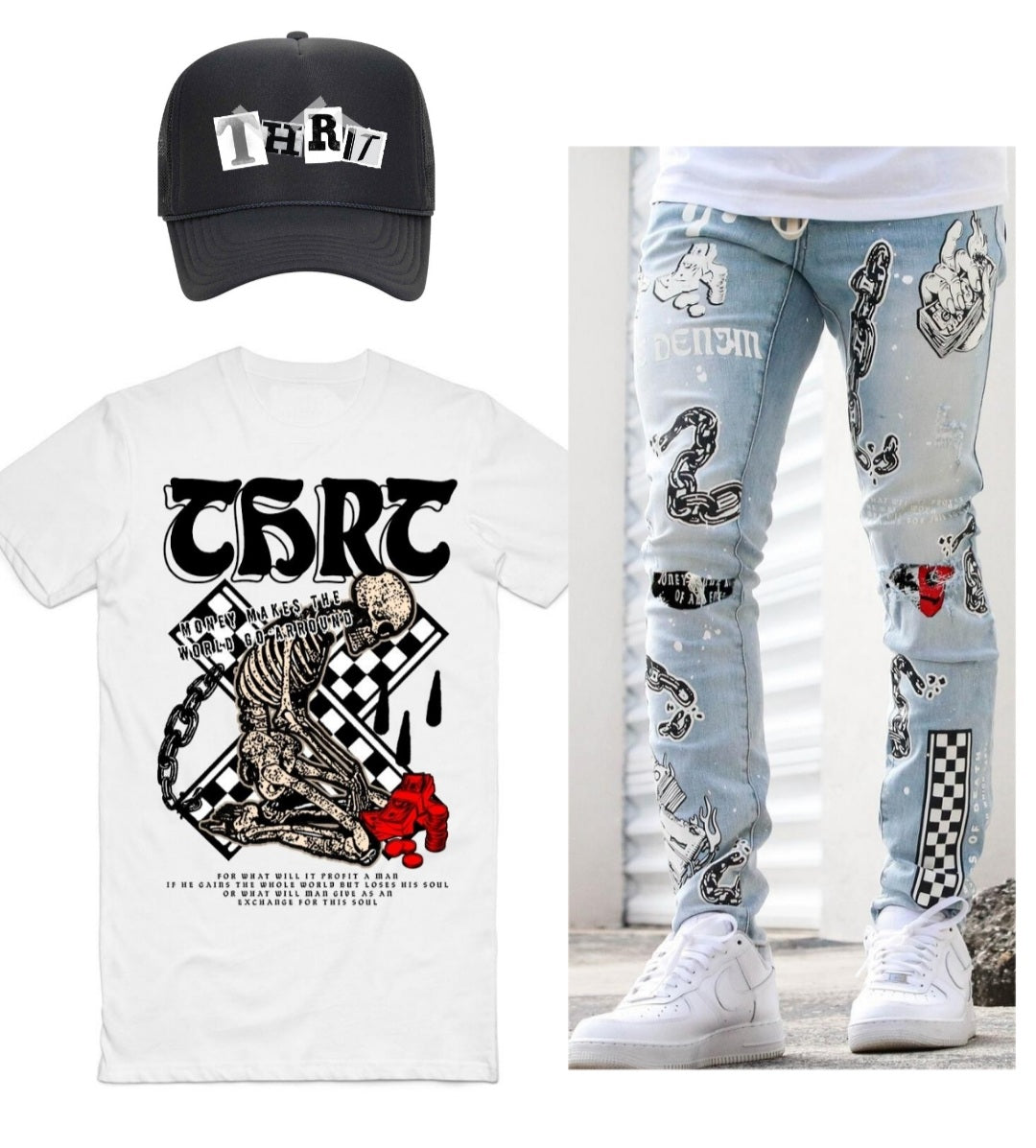 THRT Currency Denim Set