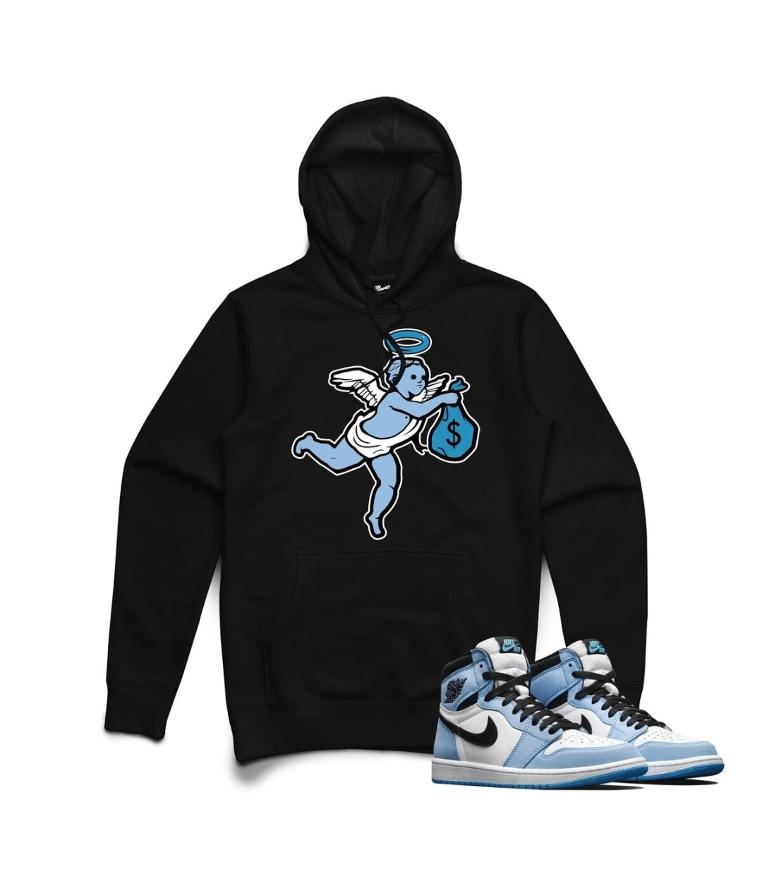 Hasta Muerte Get Money Angel Chenille Hoodie