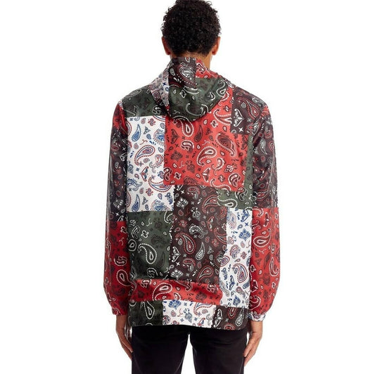 Rebel Life Multi Paisley Bandana Windbreaker (black)