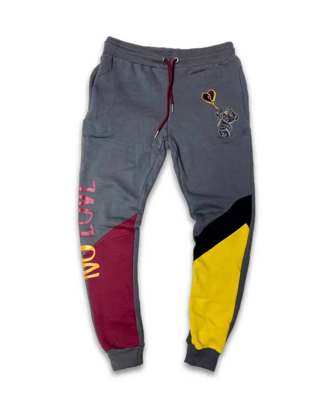 Retro Label No Love Sweatpants (Bordeaux 6s)