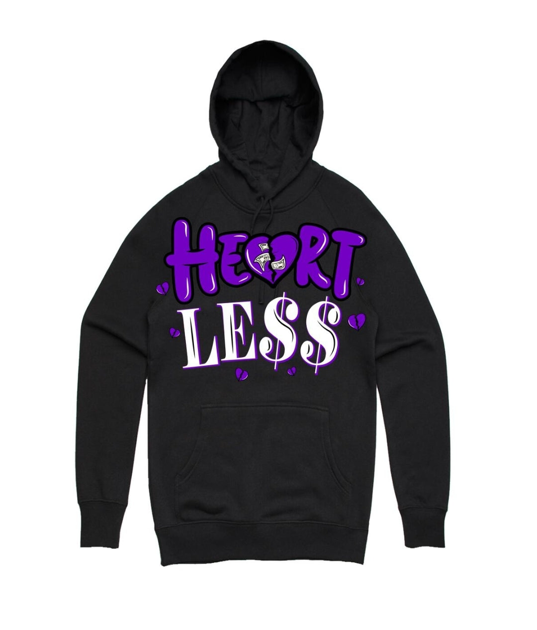 Planet Grapes Heart Less Hoodie (Purple)